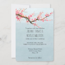 Cherry Blossom Blume Hochzeit Einladung