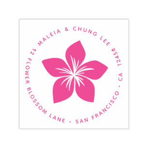 Cherry Blossom Blume Oriental Plumeria Hawaii Permastempel