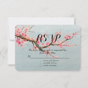 Cherry Blossom Blume UAWG RSVP Karte