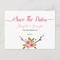 Cherry Blossom blumenreich Save the Date