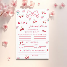 Cherry Blossom Bow Baby Vorhersagen & Wünsche Flyer
