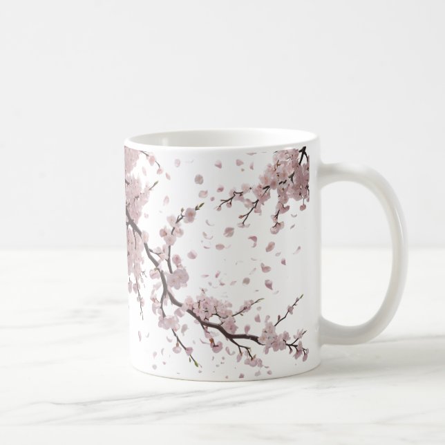 Cherry Blossom Breeze - Elegante klassische Tasse  (Rechts)