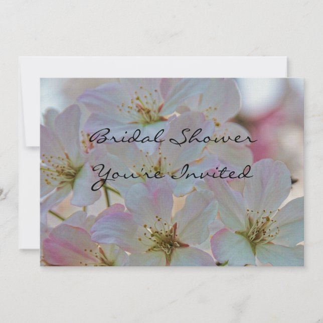 Cherry Blossom Bridal Dusche Einladung (Vorderseite)