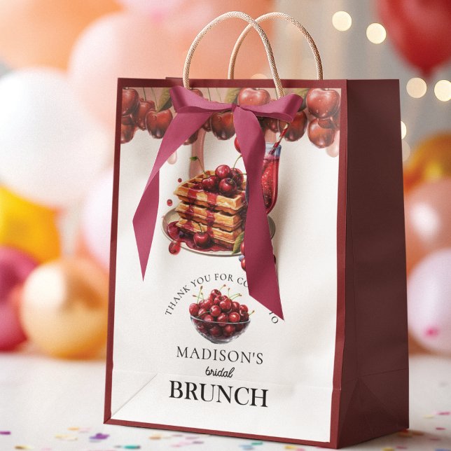 Cherry Blossom Bridal Dusche personalisiert Mittlere Geschenktüte (Von Creator hochgeladen)