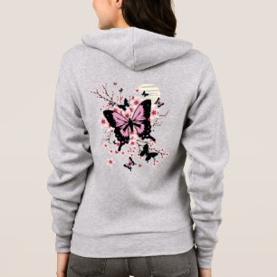Cherry Blossom Butterflies Hoodie