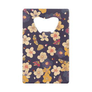 Cherry Blossom Butterfly Asian Print Geldbeutel Flaschenöffner