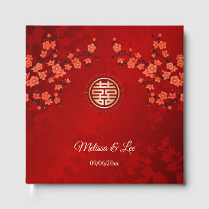 Cherry Blossom Chinese Wedding Gästebuch