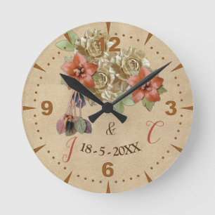 Cherry Blossom Clock Runde Wanduhr