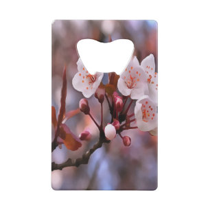 Cherry Blossom Cluster mit rosa und blau Geldkarten Flaschenöffner