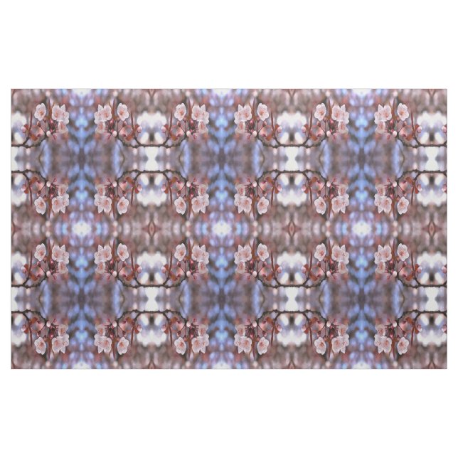 Cherry Blossom Cluster mit rosa und blau Stoff (Fat Quarter (45,7 x 55,9 cm))