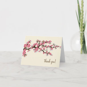 Cherry Blossom Danke, dass Sie Karte mit Foto (pin