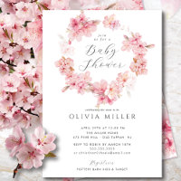 Cherry Blossom Délice Baby shower Invitation