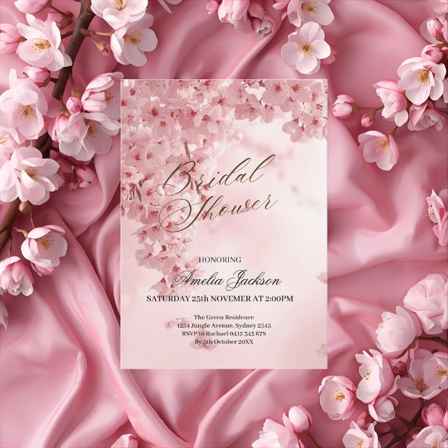 Cherry Blossom Delight Bridal Dusche Einladung (Von Creator hochgeladen)