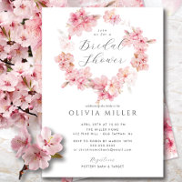 Cherry Blossom Delight Bridal Dusche Einladung