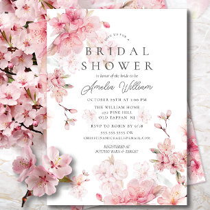 Cherry Blossom Delight Bridal Dusche Einladung