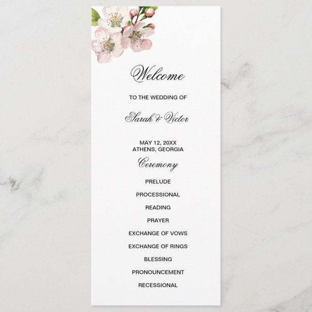 Cherry Blossom Double Sided Flat Program Programm (Vorderseite)