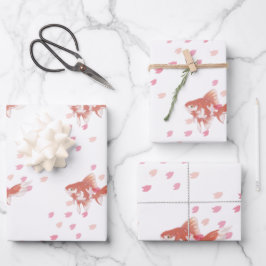 Cherry Blossom Dream: Koi Fish Art Print Geschenkpapier Set