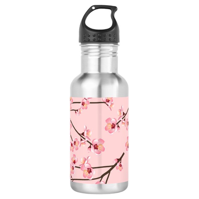 Cherry Blossom Edelstahlflasche (Vorderseite)