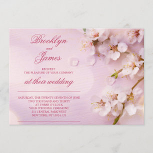 Cherry Blossom Elegante Wedding Invites Einladung
