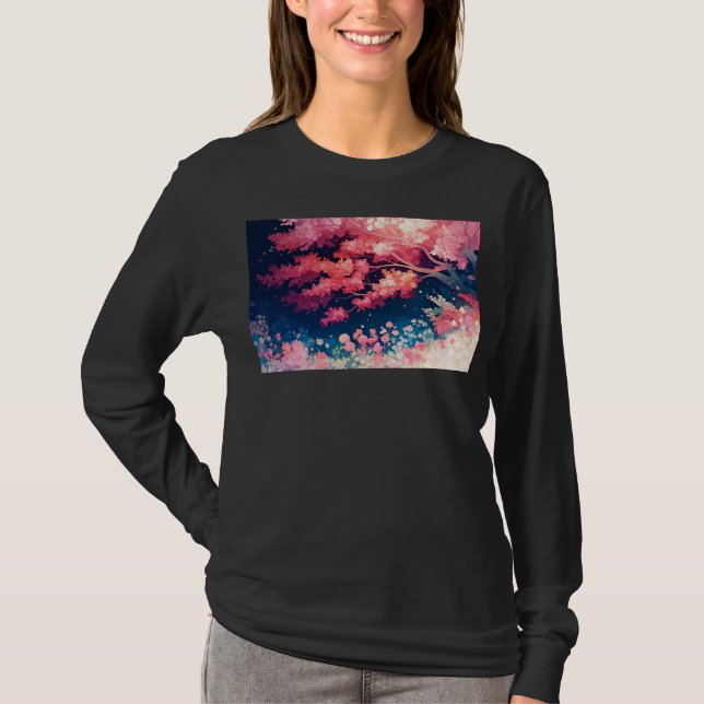 Cherry Blossom Embrace T-Shirt (Vorderseite)