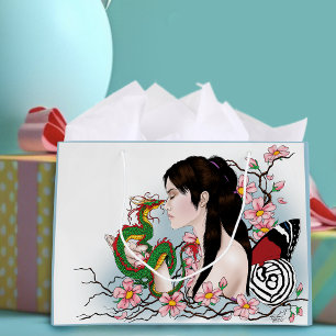 Cherry Blossom Fairy Dragon Freundschaft Große Geschenktüte