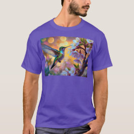 Cherry Blossom Fantasy Sunrise Hummingbird T-Shirt