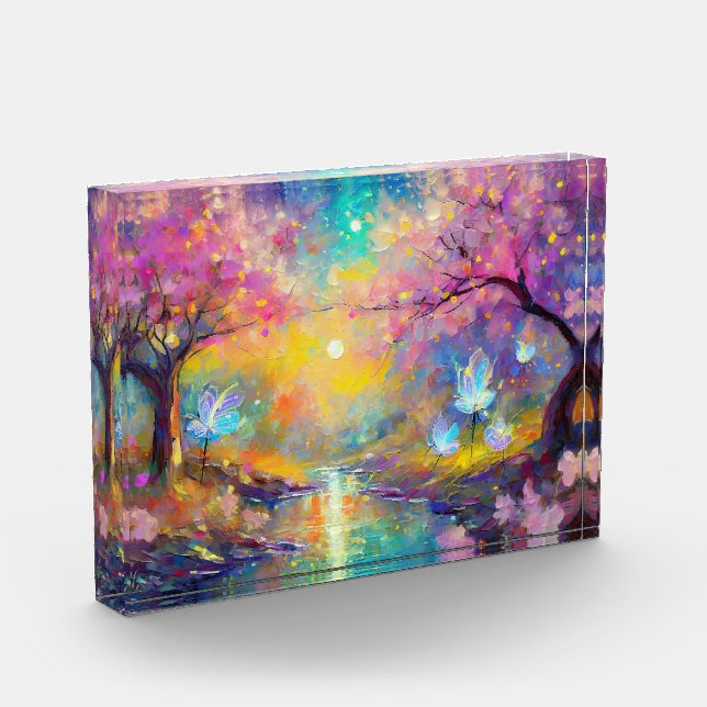 Cherry Blossom Fantasy Sunrise Stream Fotoblock (Links)