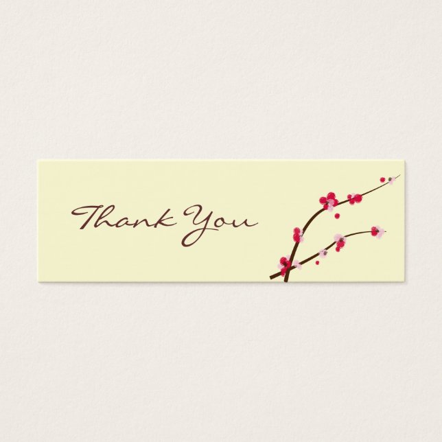 Cherry Blossom Favor Tag (Vorderseite)