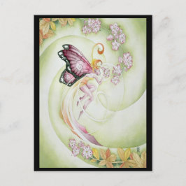 Cherry Blossom Fee Postkarte