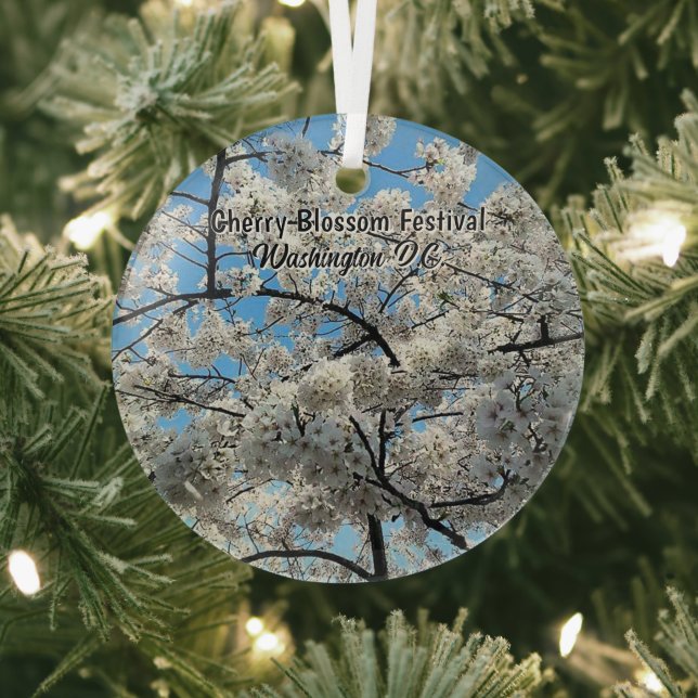Cherry Blossom Festival Washington D.C. Souvenir Ornament Aus Glas (InSitu)
