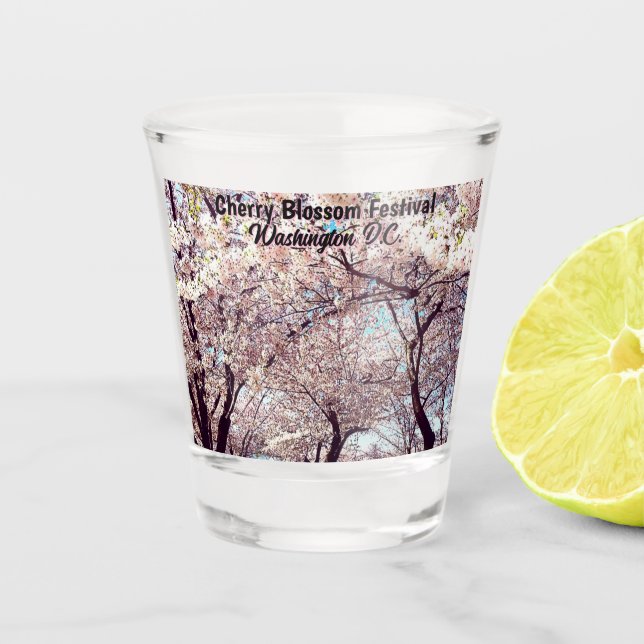 Cherry Blossom Festival Washington D.C. Souvenir Schnapsglas (Vorderseite)