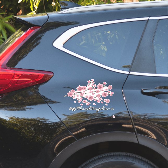 Cherry Blossom Firmenname Skriptwagen-Decal Aufkleber (Auto Seite)