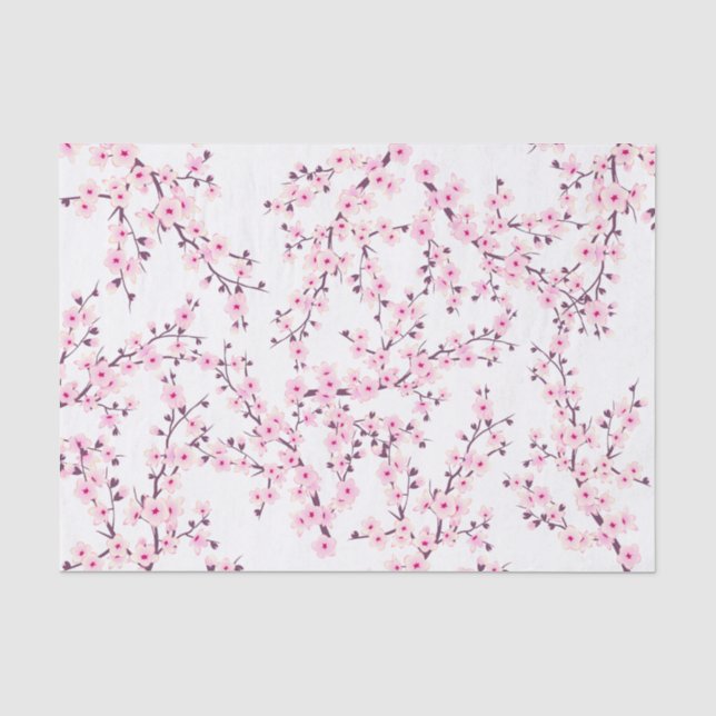 Cherry Blossom | Florrosa weiß Seidenpapier (Vorderseite)