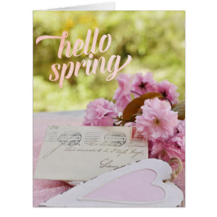Cherry Blossom Flower Loveletter Texte de printemp