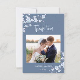 Cherry Blossom Foto Hochzeit Danke Karte