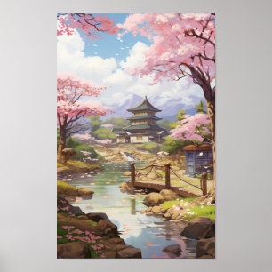 Cherry Blossom Garden - Studio Ghibli S Poster