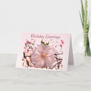 Cherry Blossom Geburtstag Karte