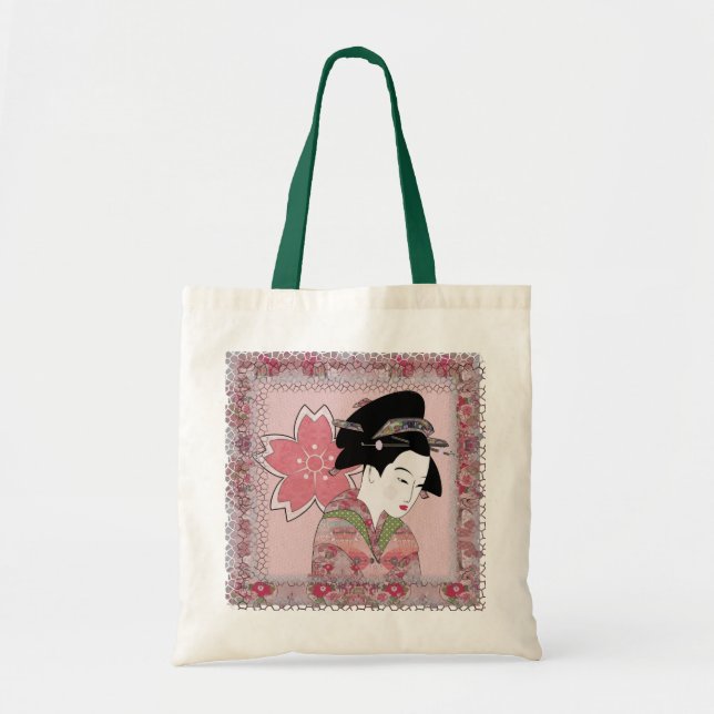 Cherry Blossom Geisha Tragetasche (Vorne)