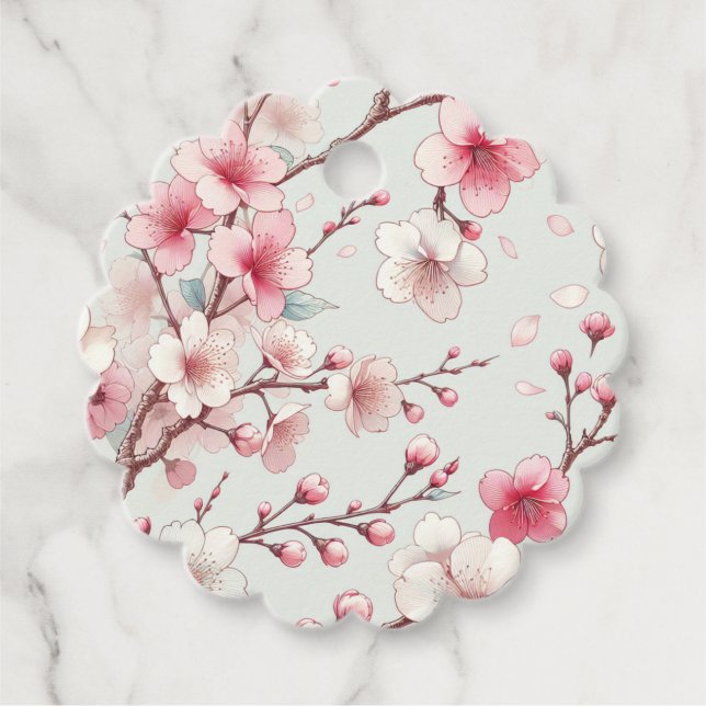Cherry Blossom Geschenkanhänger (Vorderseite)