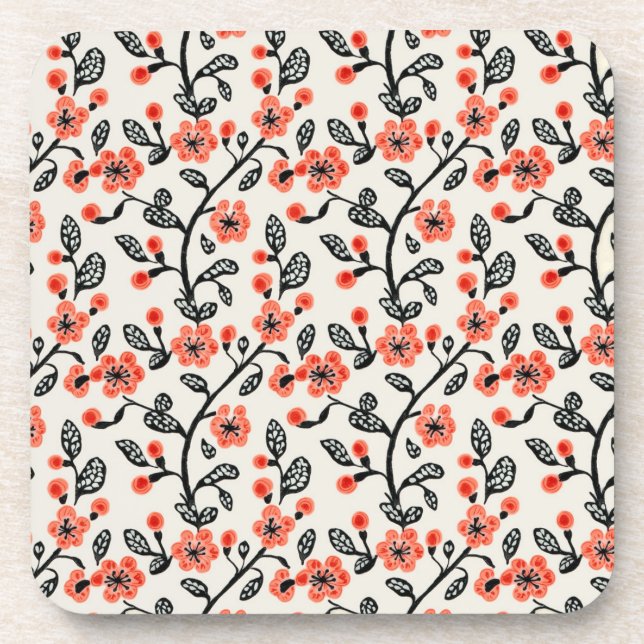 Cherry Blossom Getränkeuntersetzer (Vorderseite)