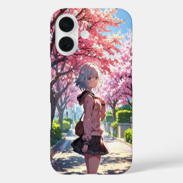 Cherry Blossom Girl iPhone 16 Hülle