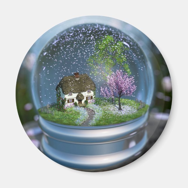 Cherry Blossom Globe Magnet (Devant)
