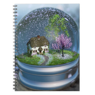 Cherry Blossom Globe-Notebook Notizblock