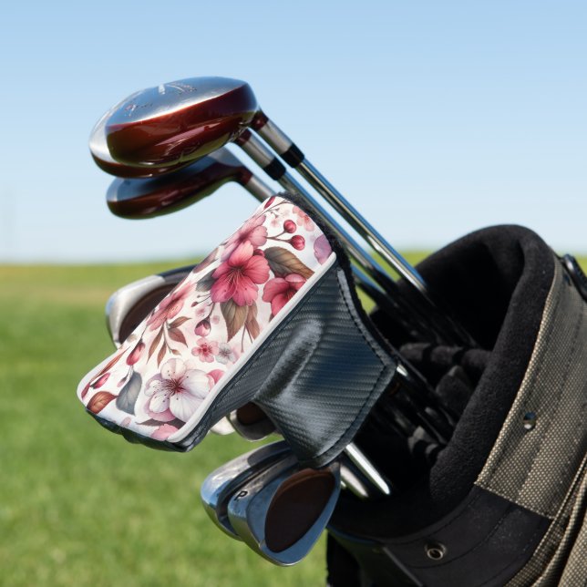 Cherry Blossom Golf Headcover (In Situ)