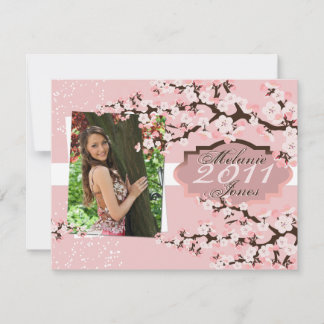 Cherry Blossom Grad Faire-part & Invitation