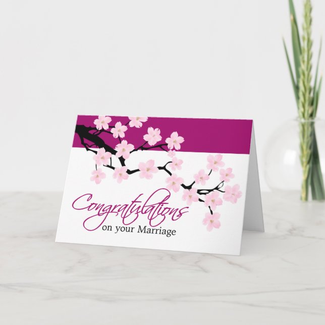 Cherry Blossom | Gratulationskarte Karte (Vorderseite)