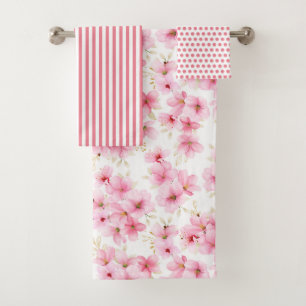 Cherry Blossom Handtuch Badhandtuch Set