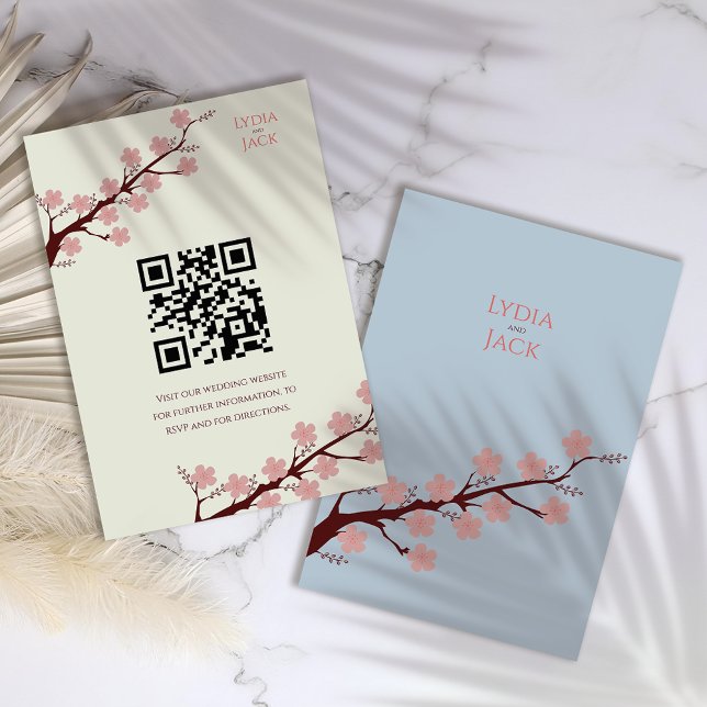 Cherry Blossom Hochzeit Begleitkarte (Von Creator hochgeladen)