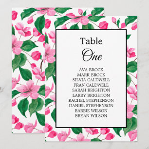 Cherry Blossom Hochzeitsnamenstabelle