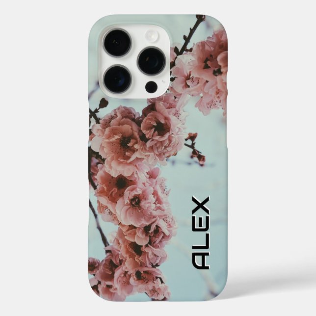 Cherry Blossom iPhone Case - Eleganter Blumenfrühl (Rückseite)